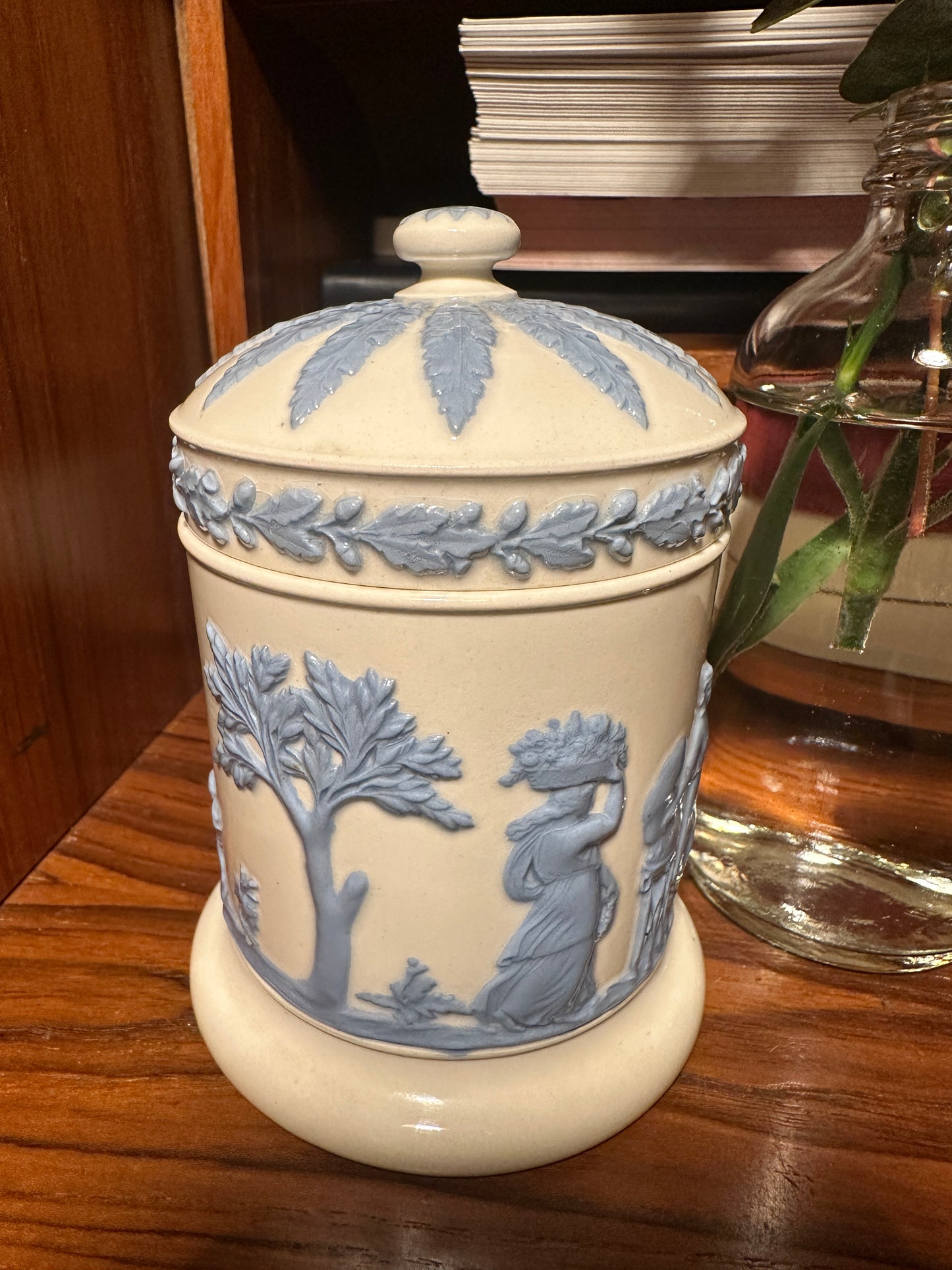 Wedgwood Queens Ware Cylinder Box