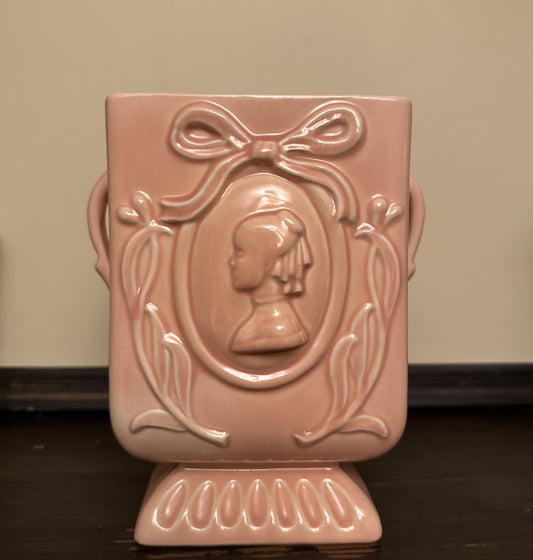 Pacific Pottery Pink Cameo Ladies Vase