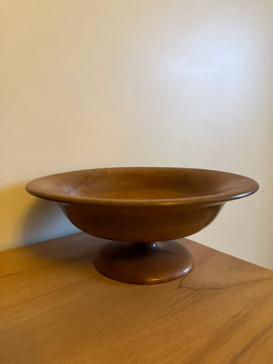 Oregon Myrtlewood Pedestal Bowl