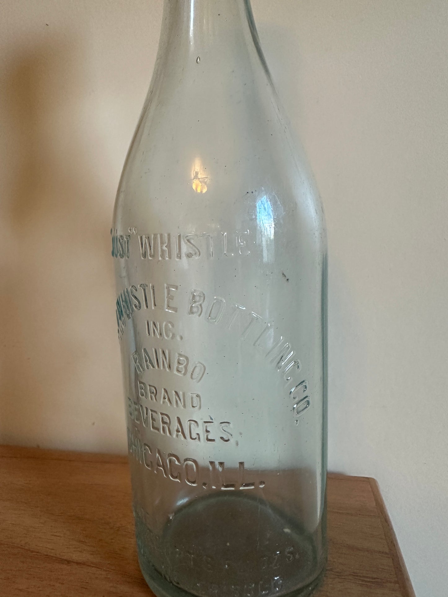 Whistle Bottling Company 1 Liter Glass Bottle (Circa 1925)