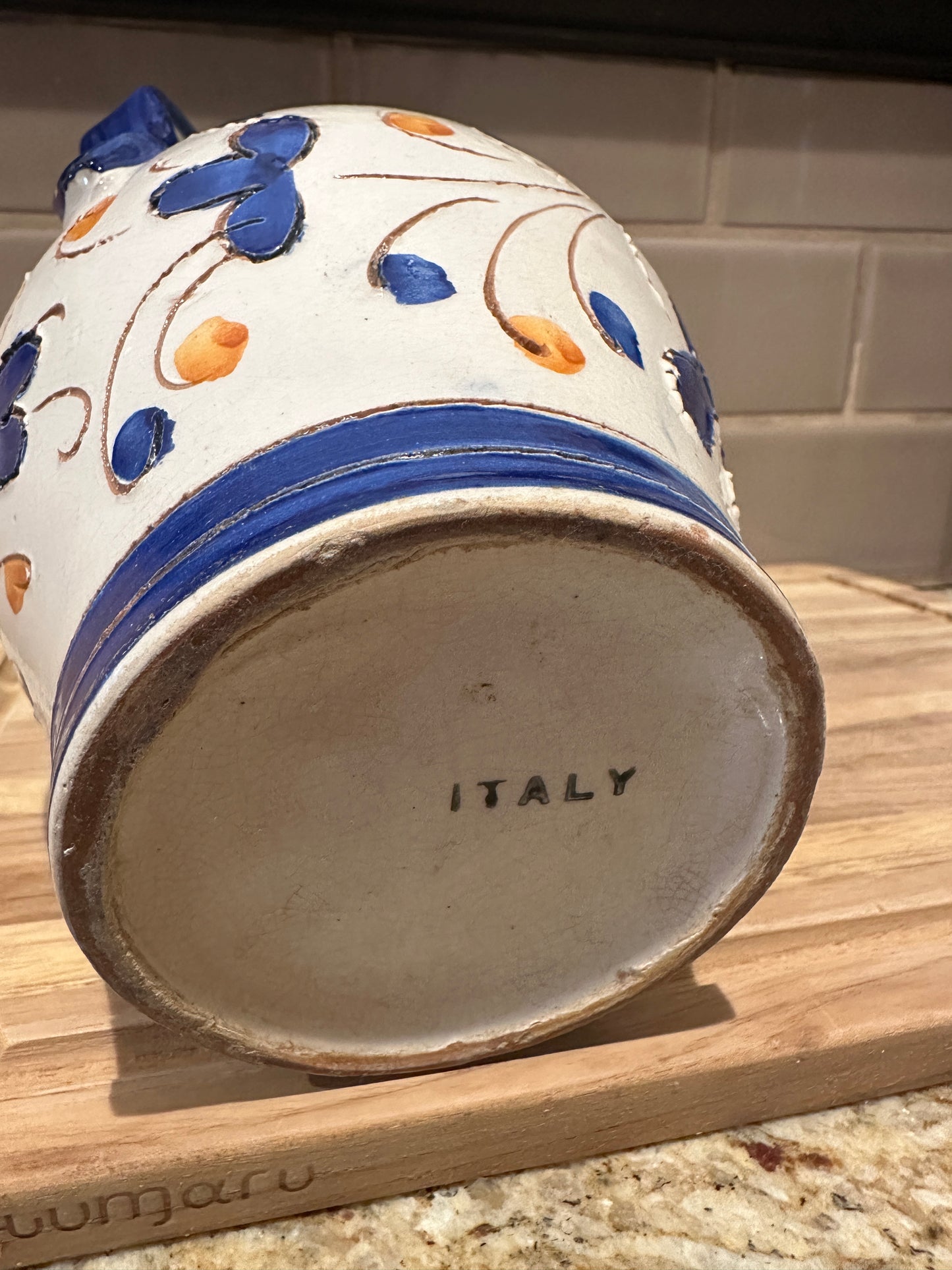 Vintage Italian Pottery Pitcher